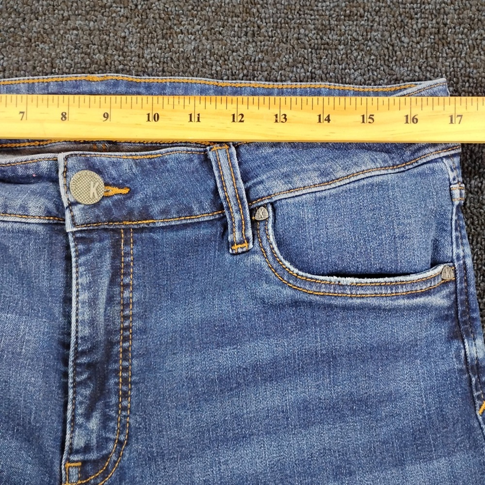 KUT from the Kloth Natalie Bootcut Jeans Womens 14 Blue High Rise Fab Ab Denim - Picture 3 of 11
